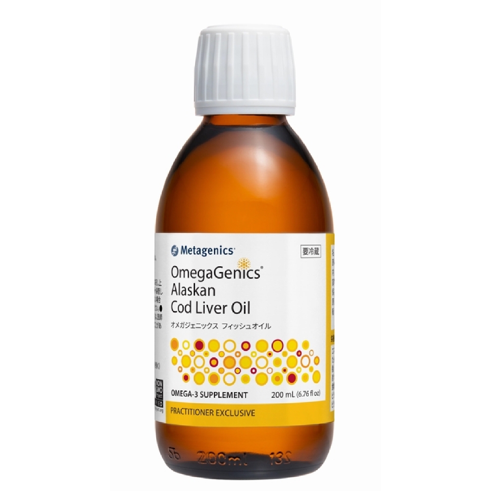 <small>OmegaGenics® Alaskan Cod Liver Oil</small><br>オメガジェニックス <br class="pc-only">フィッシュオイルのイメージ画像